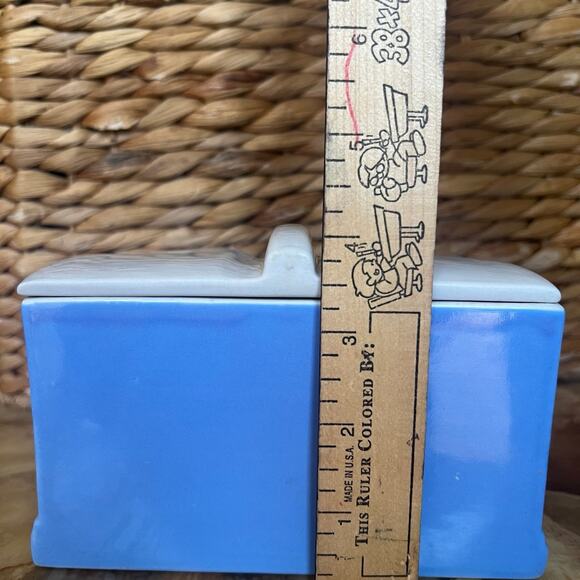 Powder Blue Refrigerator Dish by Hall - Picture 4 of 5